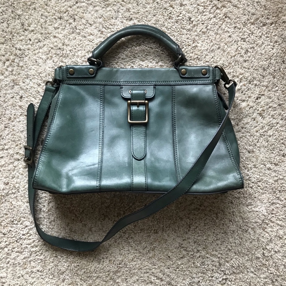 Fossil Work Tote Bag in Teal